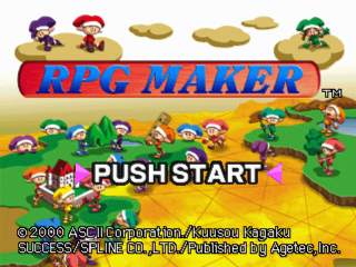 RPG Maker title screen for Playstation